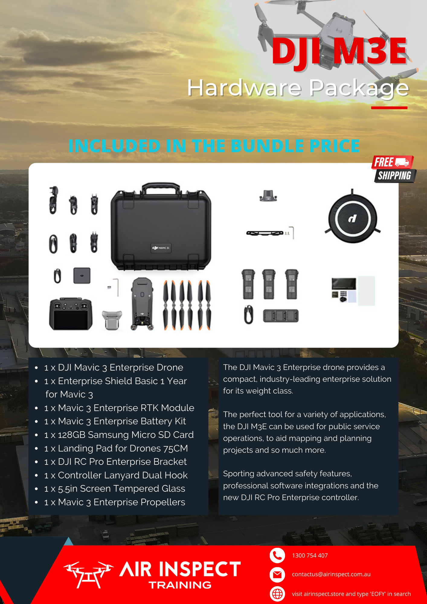 Drone Surveying and Mapping 4-Day Course with DJI M3E Bundle